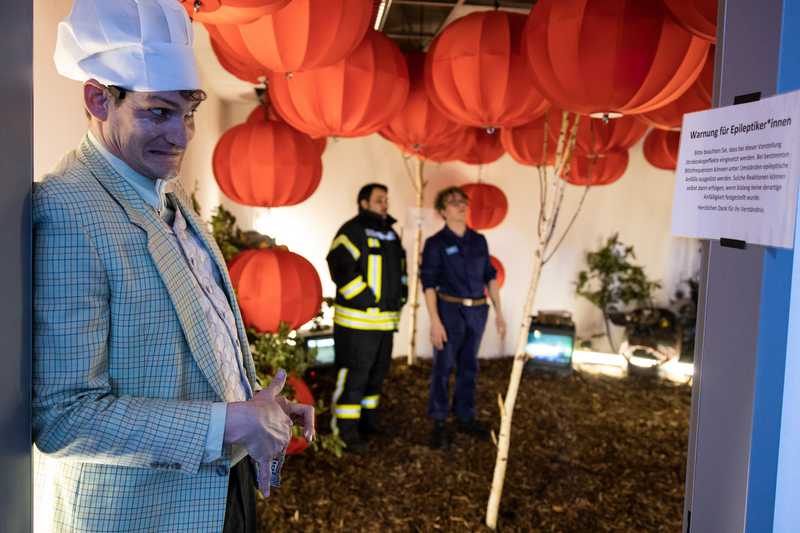 no work and all play - Toto in action